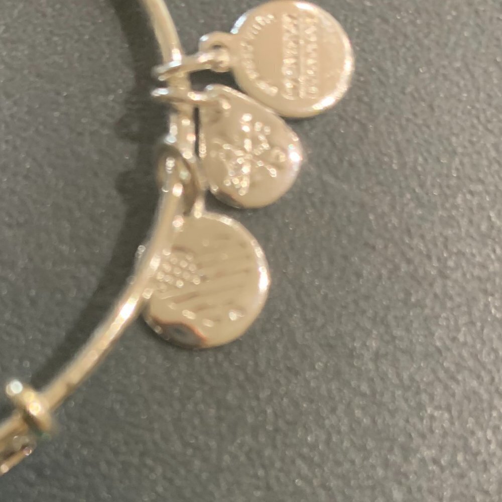 Disney Alex And Ani Bracelet - Ariel Follow Your Dreams - Silver - Picture 2 of 5